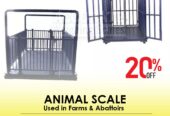 animal weighing scale with LCD backlit indicator display