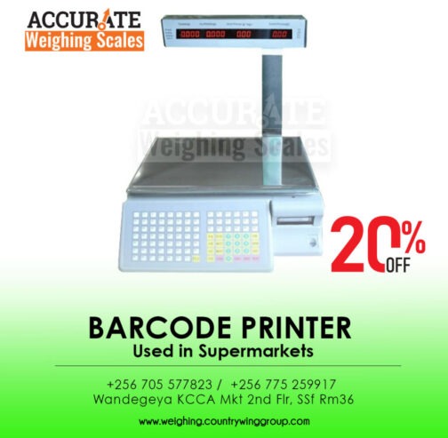 portable barcode printing scale used in mini supermarket