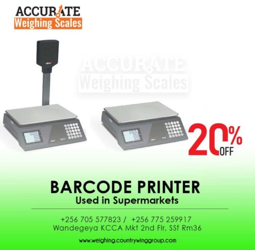 table top type price barcode printing scale with PC software