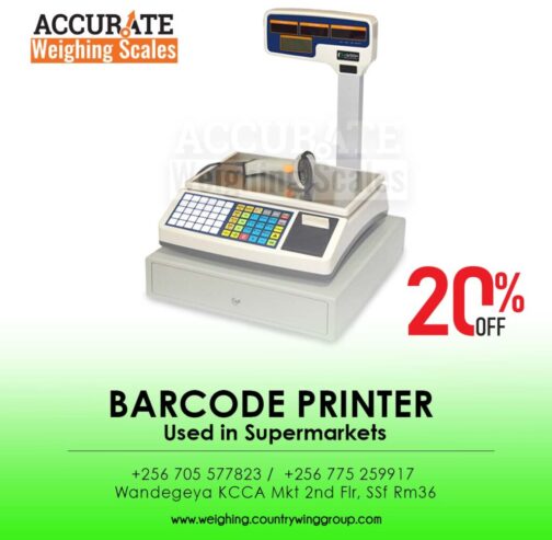 portable barcode printing scale used in mini supermarket