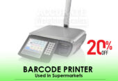 Accurate barcode printer table top scale with cash out