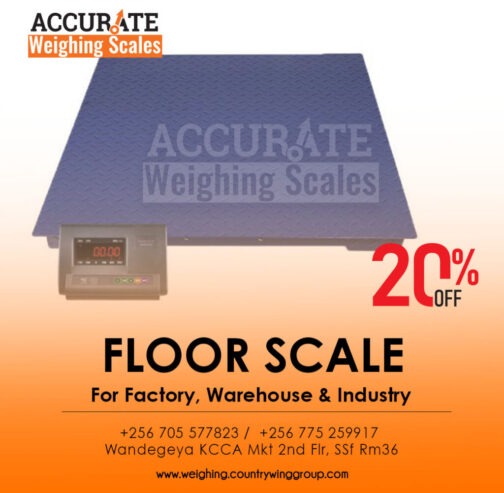 floor scale of two integrated weighing surface