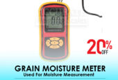 Grain moisture meter for over 8 grain varieties