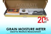 Grain moisture meter equipment with low battery indicator