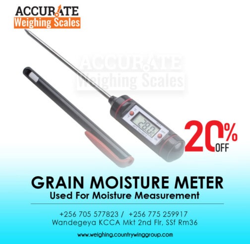 Grain moisture meter equipment with low battery indicator