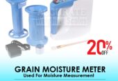 Digital grain moisture meter with external power supply