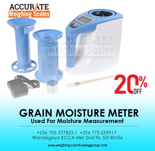 Digital grain moisture meter with external power supply