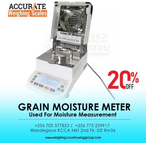 Grain moisture meter with temperature and humidity