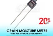 Digital pin grain moisture meter in store for agriculture