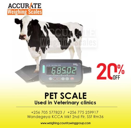 Animal weighing programme for exact weight determination