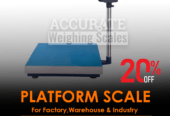 Digital light weight platform weighing scales 100kgs