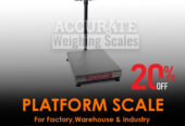 Calibration certificate light duty Platform weighing scale