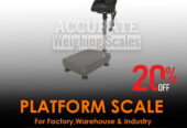 Worthy light duty platform weighing scales for commercial