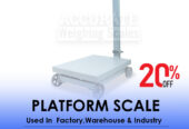 Durable light duty platform weighing scale from USA