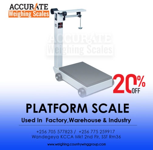 light duty platform scale compatible with several indicators