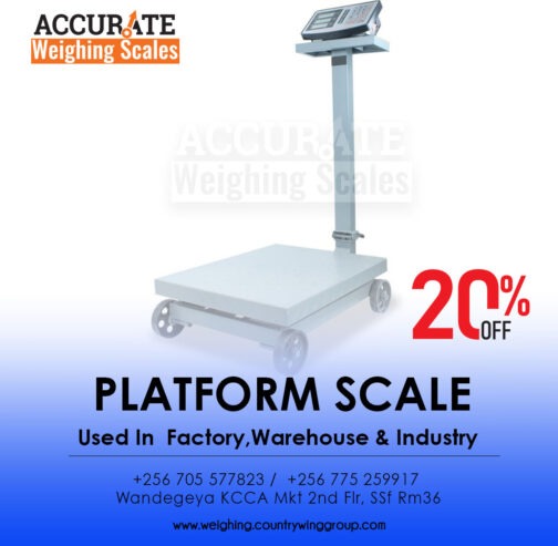 light duty platform scale of integrated weighing surface