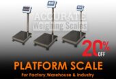 brand-new 100kg platform weighing scale built for commercial