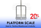 light duty platform weighing scale with impact protection