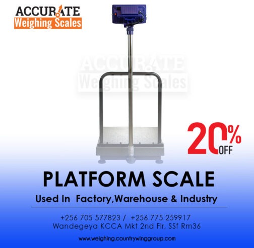 light duty platform weighing scale with impact protection