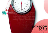 analog salter red dial bathroom weighing scale for high