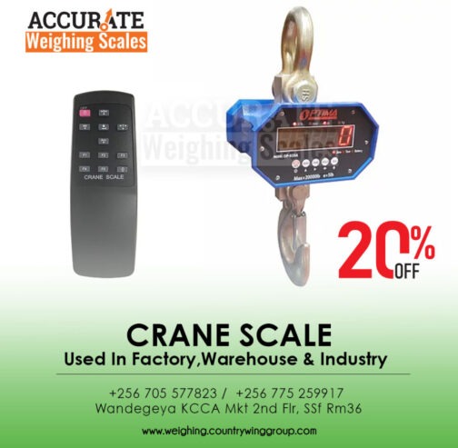 crane weighing cables which can be calibrated with remote