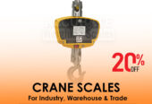 Hiweigh crane weighing scale with LCD backlit display