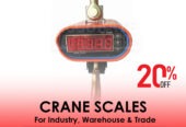 Heavy duty crane weighing scales with Bluetooth module