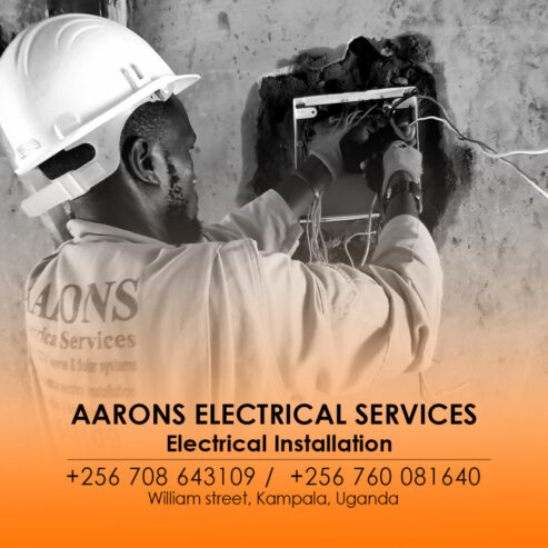 Quality electrical installation service in Kampala Uganda