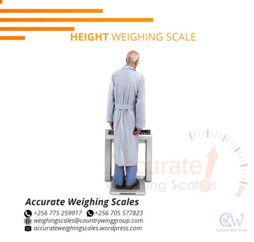 Effective height and weight weighing scale