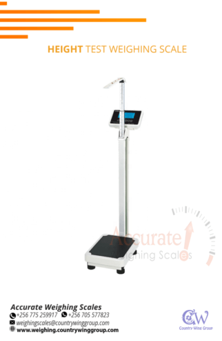 Calibration certificate for digital weighing scales