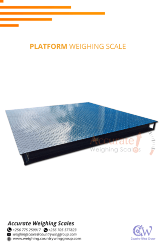 Flat compact designed platform scales with perfect sizes