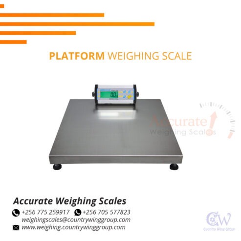 Stable and comfortable surface platform weighing scales