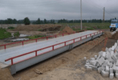 weighbridge scale with CCTV cameras to monitor weighing cars