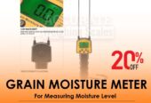 Digital pin grain moisture meter in store for agriculture