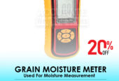 Grain moisture meter with temperature and humidity