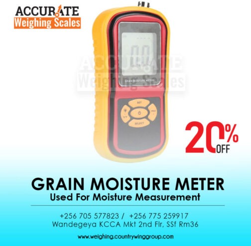 Grain moisture meter with temperature and humidity