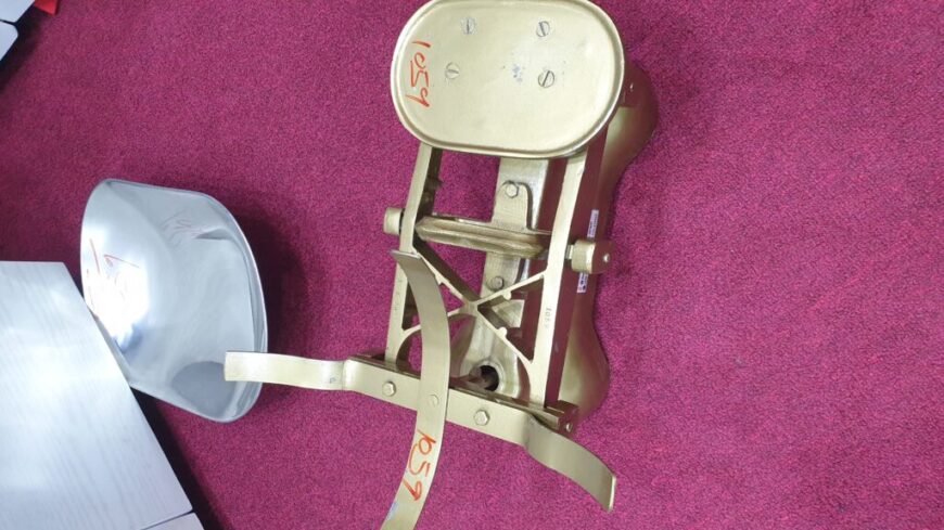 vintage mechanical counter balance scales