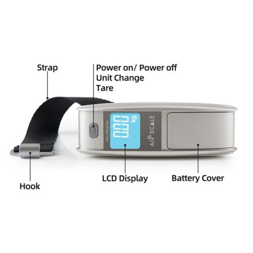 Light duty digital Luggage weighing scale with a display