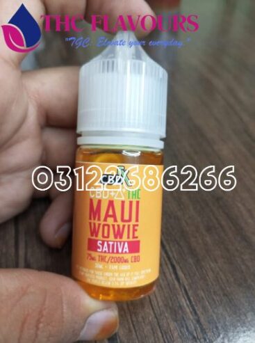 CBD + Delta-9 THC Vape Juice: Maui Wowie – Sativa