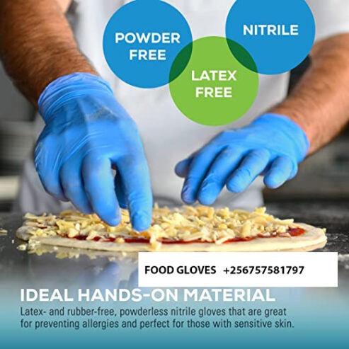 Perfume and powder free gloves for food preparation