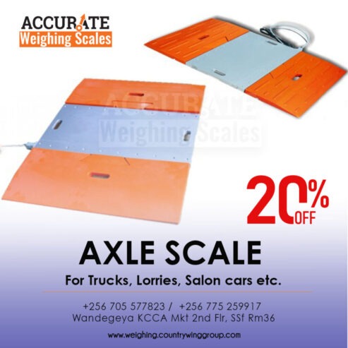 axle car scales with dynamic weighing indicator for moving