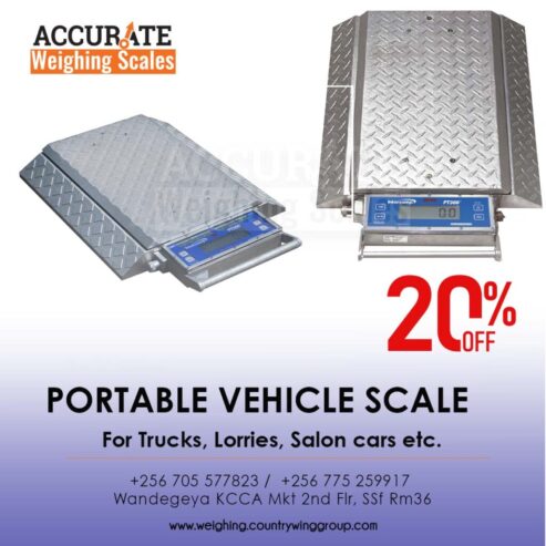 portable vehicle weigh pads with IP 68 water resistant