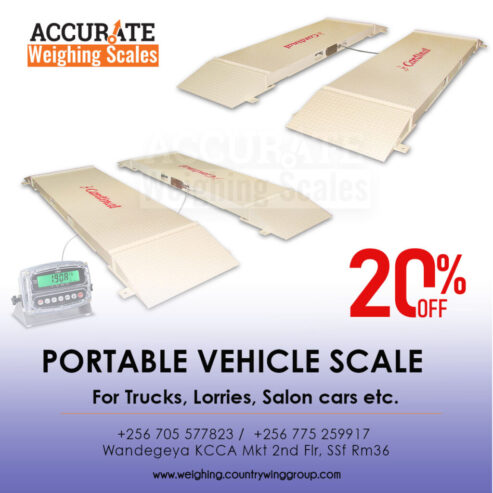 weighbridge vehicle scale with lightening conductor in store