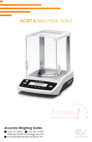 Digital analytical balance scale with LCD display indicator