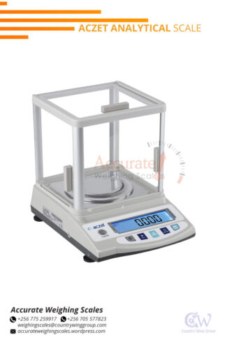 stable Analytical Precision scale with rubber pads cover