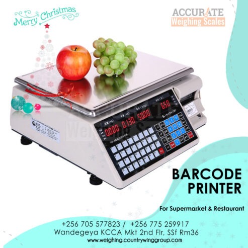 portable barcode printing scale used in mini supermarket