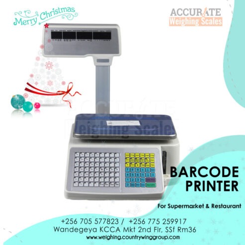 Supermarket barcode printer scale with optional USB