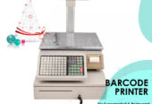 Accurate barcode printer table top scale with cash out