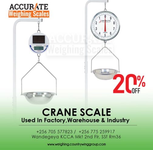 mechanical crane weighing scale served with top and bottom