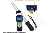 Digital pin grain moisture meter in store for agriculture